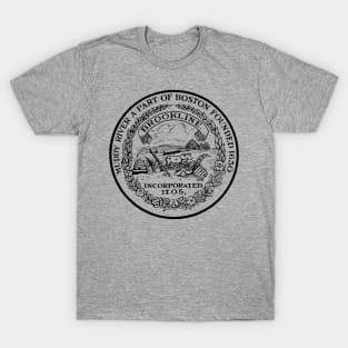 1951 Brookline Massachusetts Town Seal T-Shirt